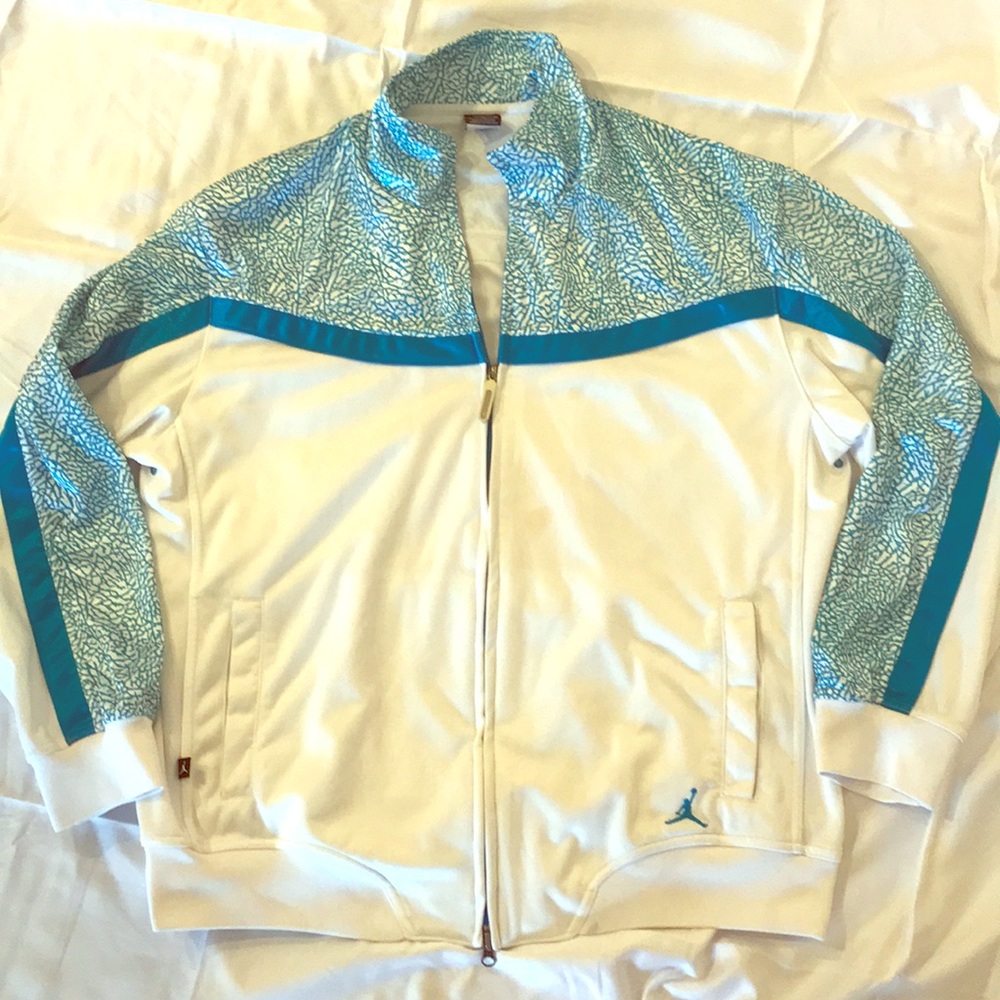 Jordan XL blue and white zip up